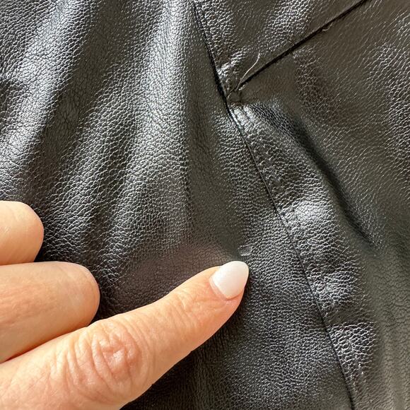 Honeylove Women's Black Just Like Leather Ankle Slit Legging, Size XS, EUC - Picture 8 of 9